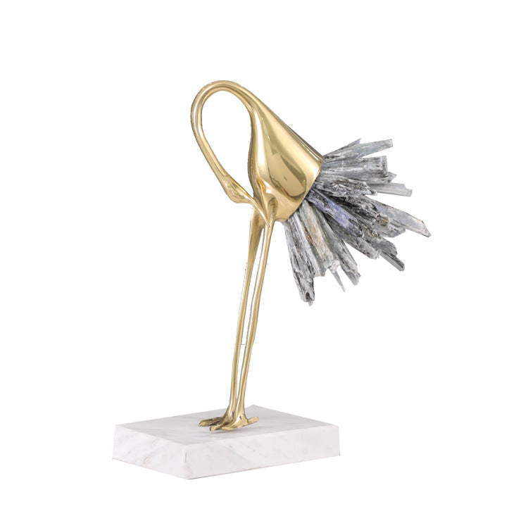 Crystal Crane Decoration